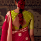 Banarasi Crepe Silk Saree with Zari Weaving Work