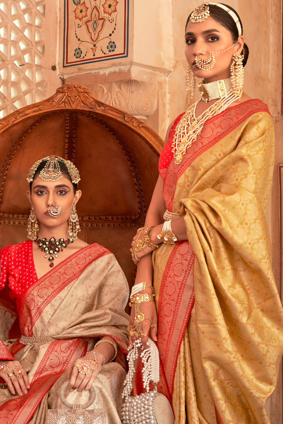 Rich Banarasi Silk Saree with Contemporary Indian Craftsmanship