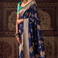 Banarasi Crepe Silk Saree with Zari Weaving Work