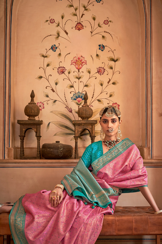 Rich Banarasi Silk Saree with Contemporary Indian Craftsmanship