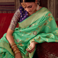 Banarasi Crepe Silk Saree with Zari Weaving Work