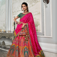 Traditional Banarasi Silk Bridal Lehenga with Zarkan and Cording Embellishments