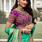 Elegant Banarasi Silk Lehenga Choli with Handcrafted Zarkan and Cording Detailing