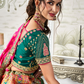 Traditional Banarasi Silk Bridal Lehenga with Zarkan and Cording Embellishments