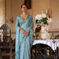 Graceful Bagru Cotton Saree with Dabu Zari Design