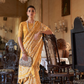 Graceful Bagru Cotton Saree with Dabu Zari Design