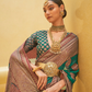 Banarasi Organza Bagh Floral Embellished Designer Saree