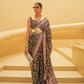 Banarasi Organza Bagh Floral Embellished Designer Saree
