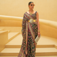 Banarasi Organza Bagh Floral Embellished Designer Saree