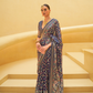 Banarasi Organza Bagh Floral Embellished Designer Saree