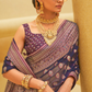 Banarasi Organza Bagh Floral Embellished Designer Saree