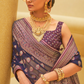 Banarasi Organza Bagh Floral Embellished Designer Saree