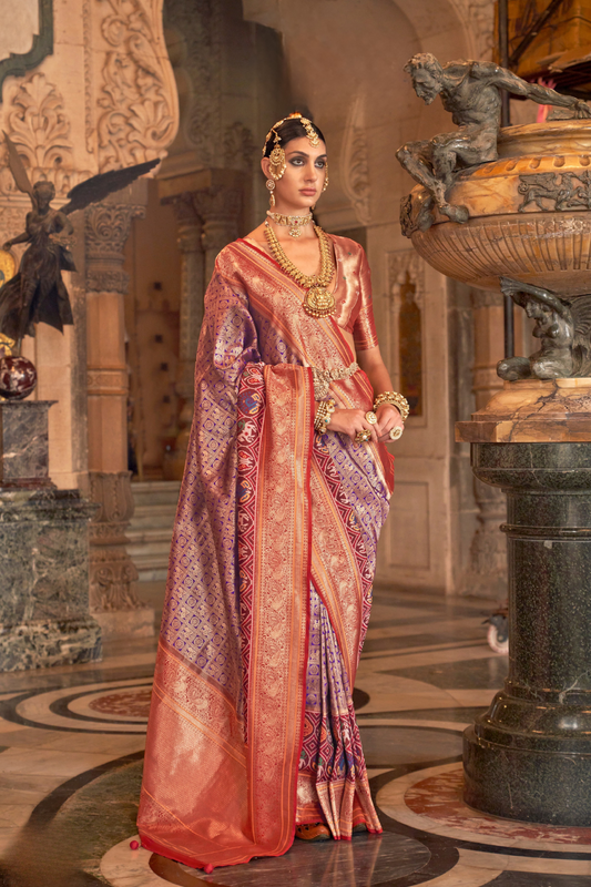 Banarasi Silk Saree with Royal Weaving and Rich Finish