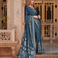 Banarasi Silk Blend Saree with Rich Zari Weaving