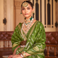 Banarasi Silk Blend Saree with Rich Zari Weaving