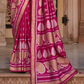 Banarasi Silk Blend Saree with Rich Zari Weaving