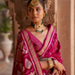 Banarasi Silk Blend Saree with Rich Zari Weaving