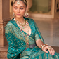 Banarasi Silk Blend Saree with Rich Zari Weaving