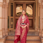 Banarasi Silk Blend Saree with Rich Zari Weaving
