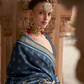 Banarasi Silk Blend Saree with Rich Zari Weaving