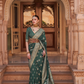 Banarasi Silk Blend Saree with Rich Zari Weaving