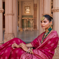 Banarasi Silk Blend Saree with Rich Zari Weaving