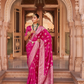 Banarasi Silk Blend Saree with Rich Zari Weaving