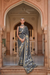 Banarasi Silk Blend Saree with Rich Zari Weaving