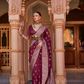 Banarasi Silk Blend Saree with Rich Zari Weaving