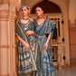Banarasi Silk Blend Saree with Rich Zari Weaving
