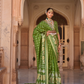Banarasi Silk Blend Saree with Rich Zari Weaving