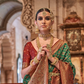 Elegant Banarasi Silk Saree with Striking Contrast Border