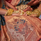 Elegant Banarasi Silk Saree with Striking Contrast Border