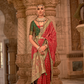 Elegant Banarasi Silk Saree with Striking Contrast Border