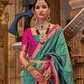 Elegant Banarasi Silk Saree with Striking Contrast Border