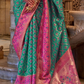 Elegant Banarasi Silk Saree with Striking Contrast Border