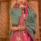 Elegant Banarasi Silk Saree with Striking Contrast Border