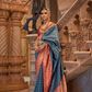 Elegant Banarasi Silk Saree with Striking Contrast Border
