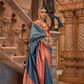 Elegant Banarasi Silk Saree with Striking Contrast Border