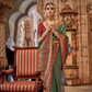 Elegant Banarasi Silk Saree with Striking Contrast Border