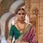 Elegant Banarasi Silk Saree with Striking Contrast Border