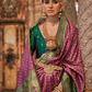 Elegant Banarasi Silk Saree with Striking Contrast Border