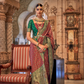 Elegant Banarasi Silk Saree with Striking Contrast Border