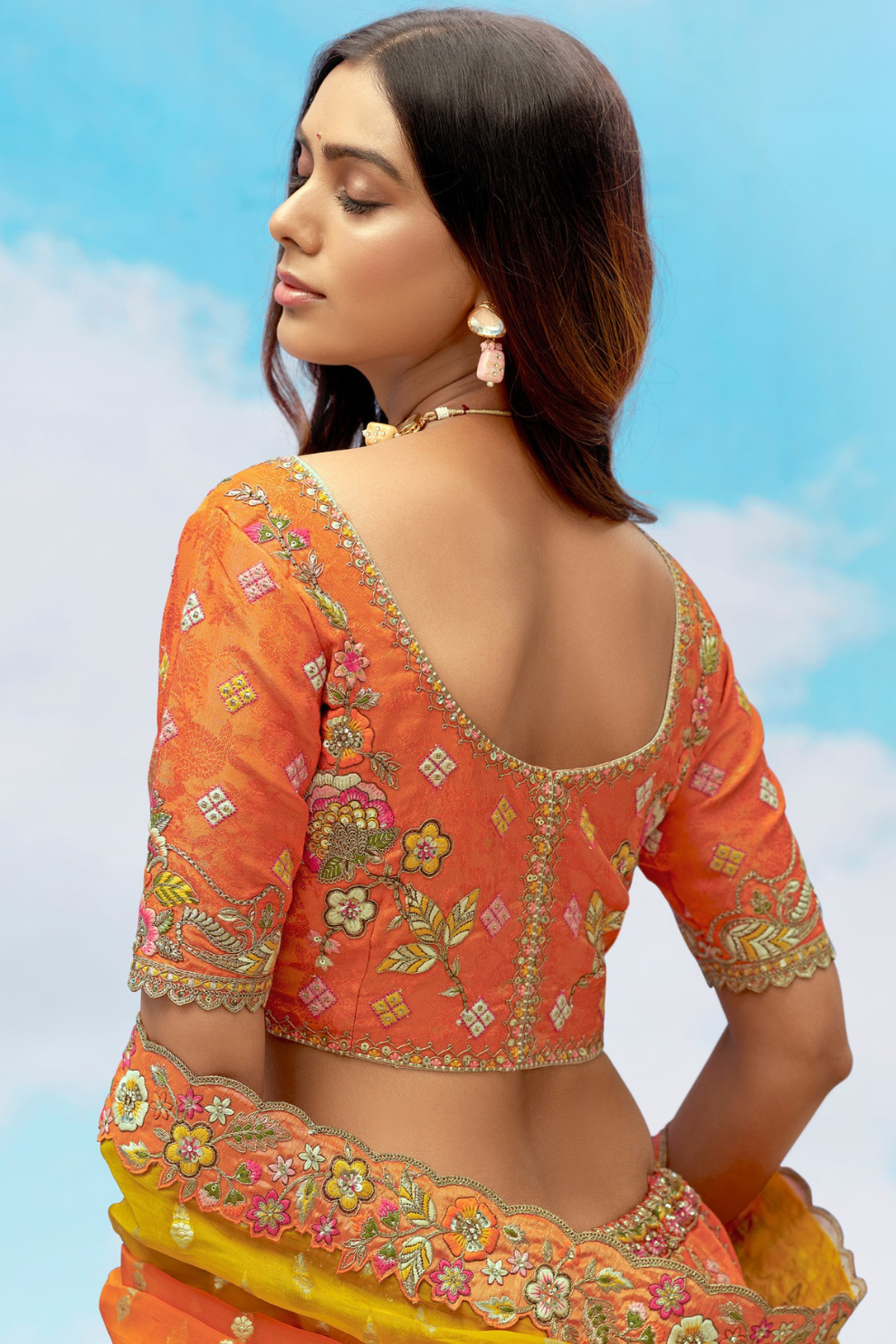 Luxury Silk Lehenga Set with Fine Hand Embroidery