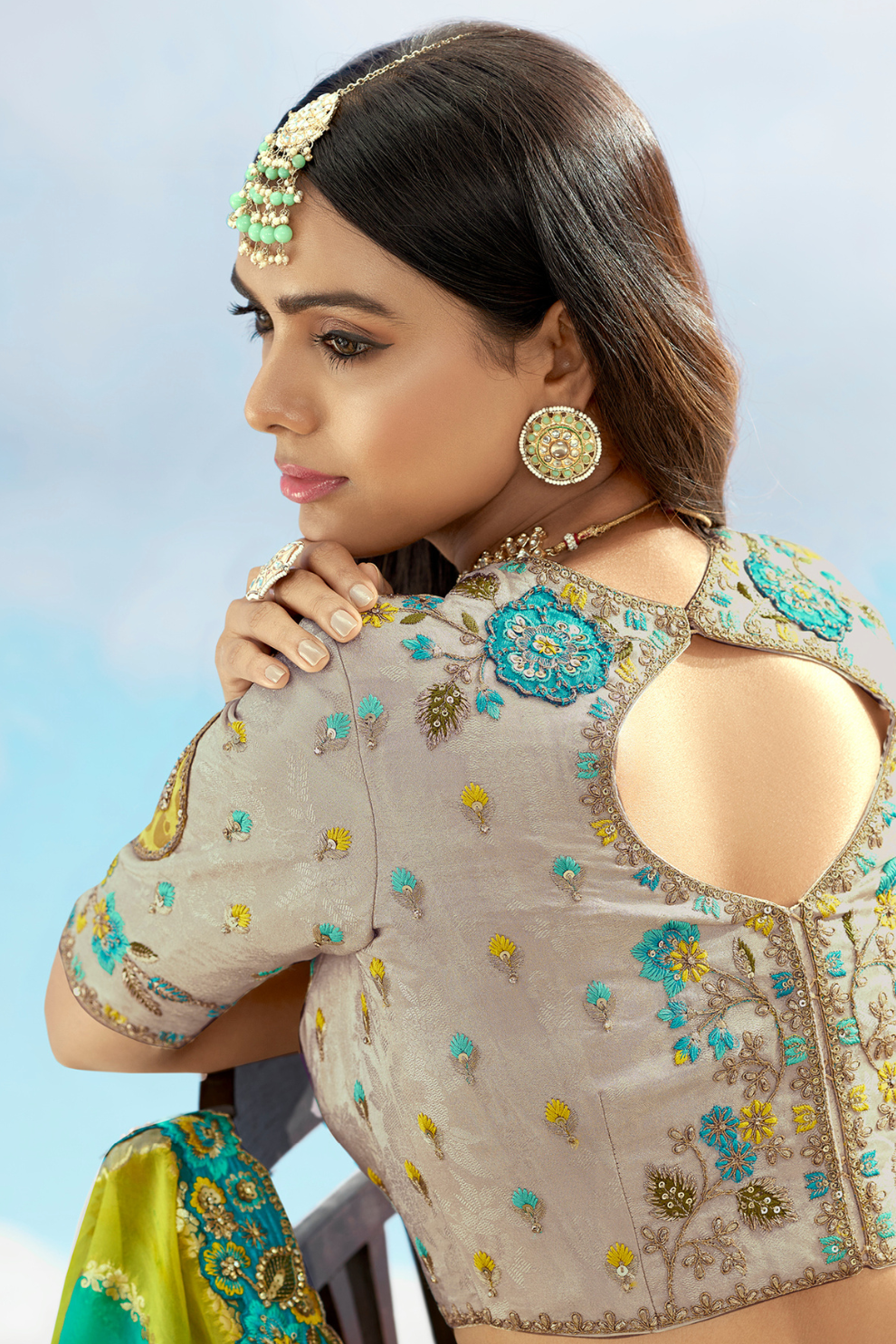 Luxury Silk Lehenga Set with Fine Hand Embroidery