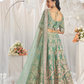 Elegant Bridal Net Lehenga with Gotapatti & Moti Work