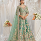 Elegant Bridal Net Lehenga with Gotapatti & Moti Work