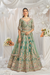 Elegant Bridal Net Lehenga with Gotapatti & Moti Work