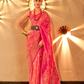 Chaap Handloom Weaving Silk Banarasi Saree with Traditional Charm