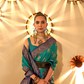 Chaap Handloom Weaving Silk Banarasi Saree with Traditional Charm